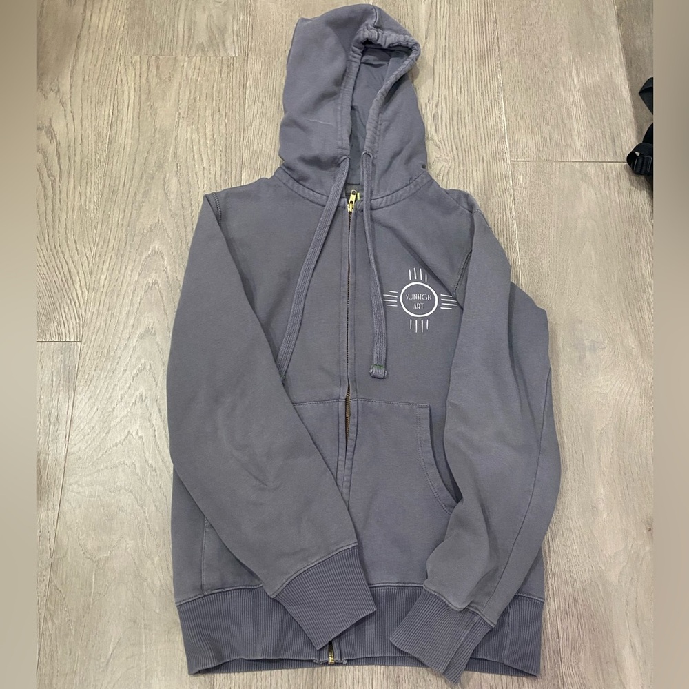 Grey zip up Jellyfish hoodie